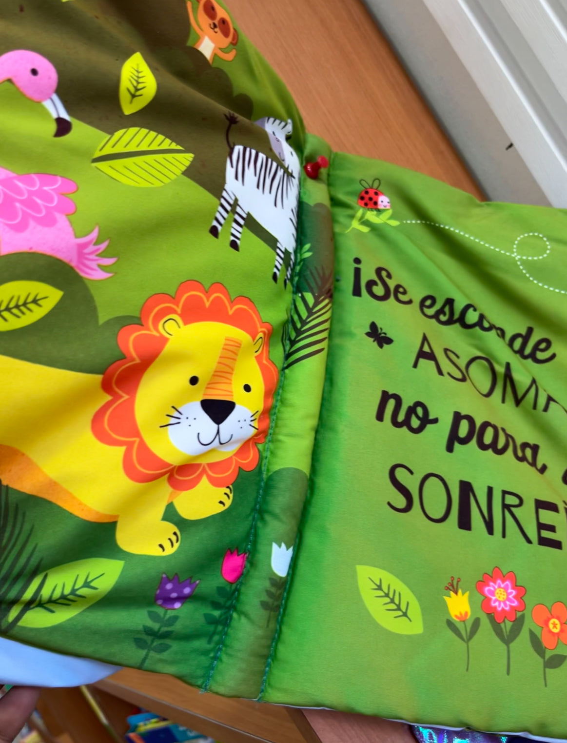 Libro de Tela Tamaño Almohada - Hora de Jugar Leon