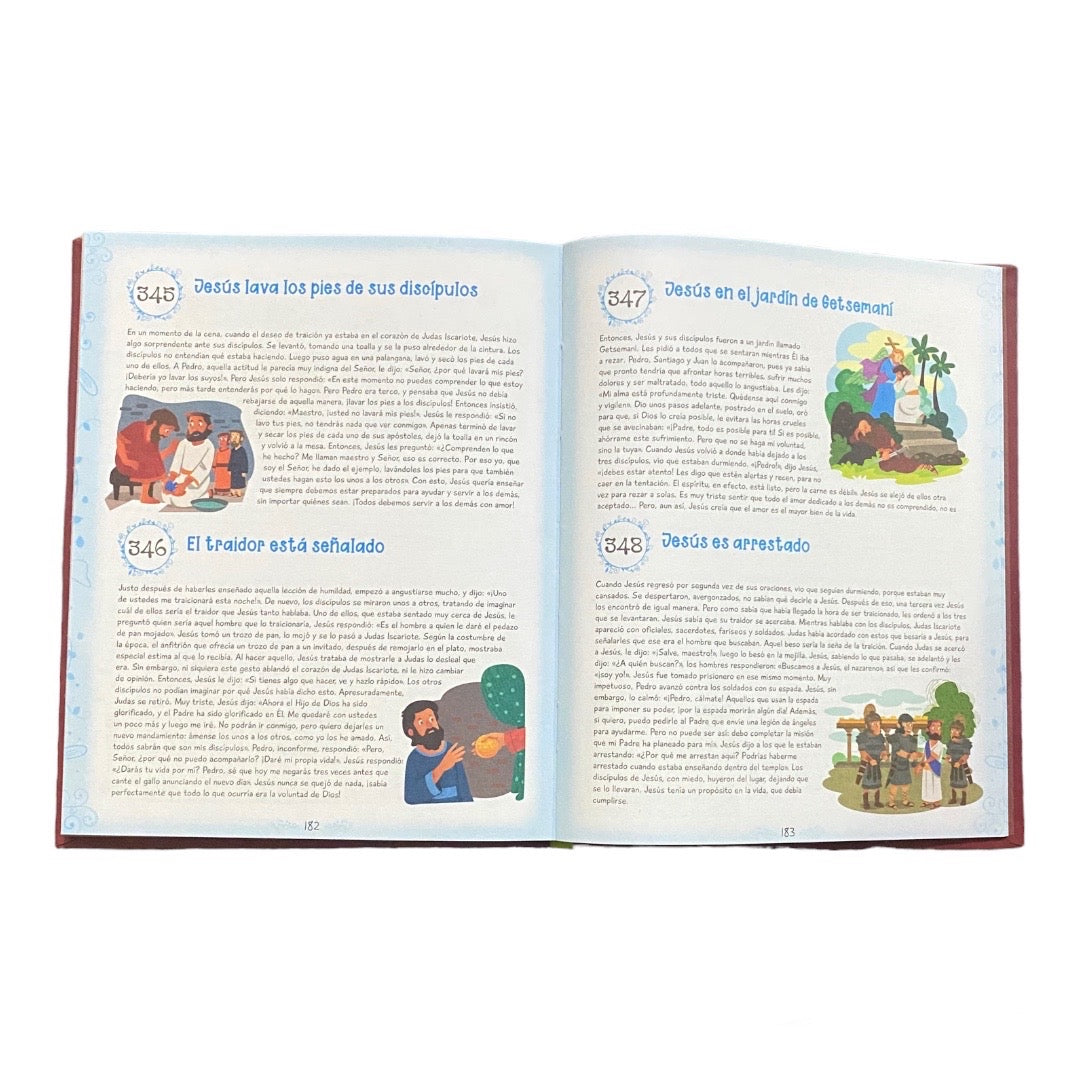 365 Historias Bíblicas, Una Para Cada Dia, con Hermosas Ilustraciones