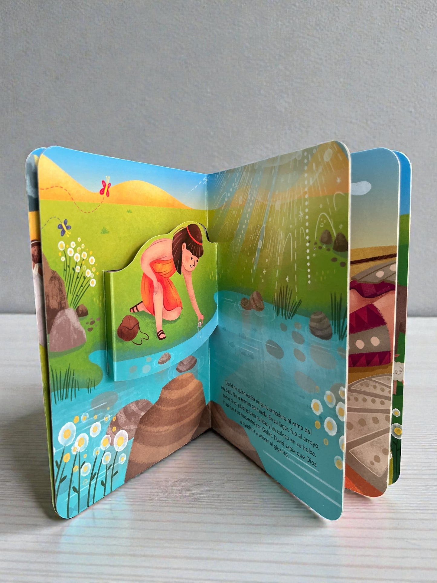 Colección Infantil Historias Bíblicas 3D - Cruzando el Mar Rojo, Josué y el Muro, David y Goliat y el Buen Samaritano